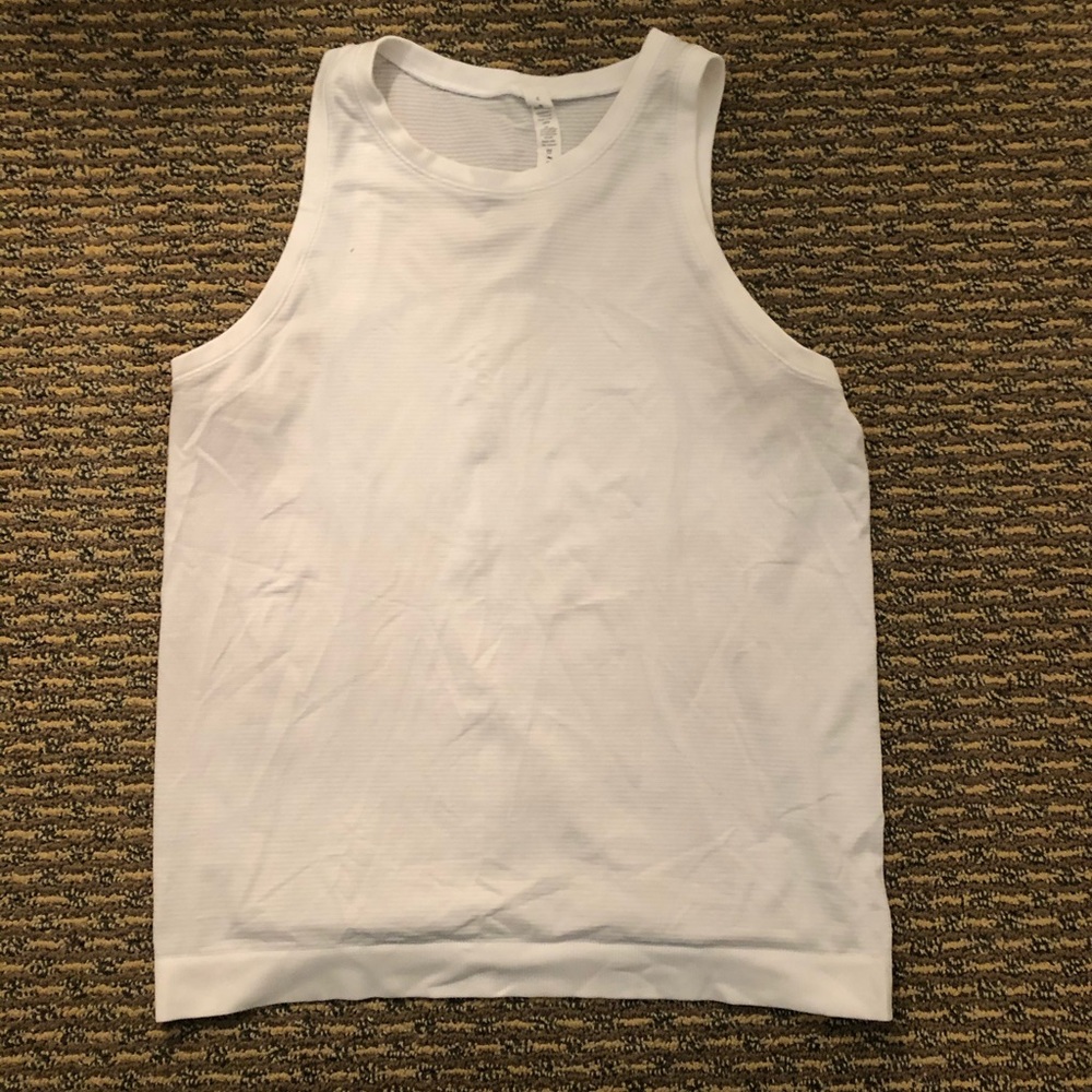 lululemon White Muscle Tank